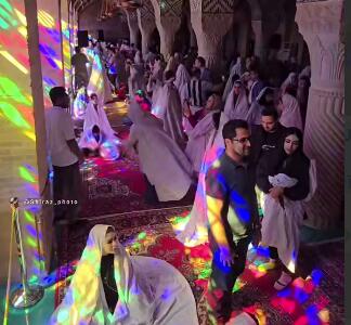 شلوغی مسجد نصیرالملک شیراز