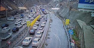 ترافیک در آزادراه تهران - شمال سنگین است