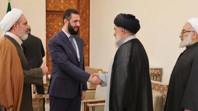 دیدار بزرگان شیعه سوریه با رئیس جمهوری احمد الشرع (عکس)