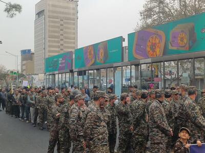 حضور گردان های سازمان بسیج کارگران و کارخانجات تهران بزرگ در راهپیمایی بزرگ روز جهانی قدس ۱۴۰۴