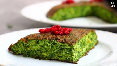طرز تهیه کوکو سبزی با پف عالی کوکو سبزی مجلسی رو اینجوری درست کن!