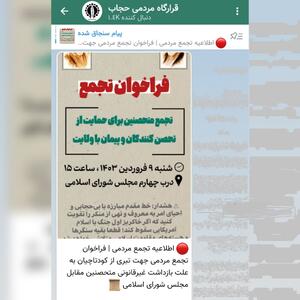 عکس/اقدام عجیب متحصنین حجاب | اقتصاد24