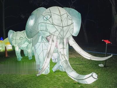 (تصاویر) جشنواره نور تهران در پارک ملت
