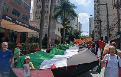 برپایی راهپیمایی روز جهانی قدس در برزیل+ فیلم و عکس