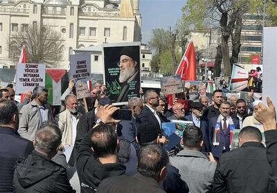 راهپیمایی روز قدس در استانبول ترکیه