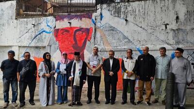 رونمایی از نقاشی دیواری «فلسطین» در کوالالامپور همزمان با روز جهانی قدس