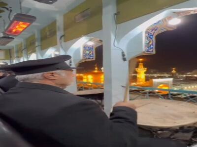نقاره‌نوازی به مناسبت فرا رسیدن عید فطر در حرم مطهر رضوی