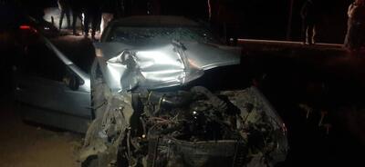 امدادرسانی به حادثه برخورد خودرو با تراکتور با ۷ مصدوم