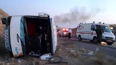 واژگونی اتوبوس در کرمان؛ ۷ کشته و ۳۰ مصدوم