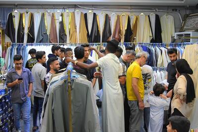 عکس/ بازار خرمشهر در تب و تاب عیدفطر