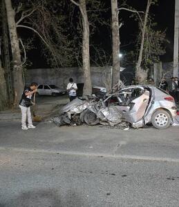 3 کُشته در پی تصادف پژو ۲۰۶