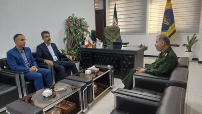 دیدار نوروزی مدیرکل ورزش و جوانان با فرمانده سپاه کربلا