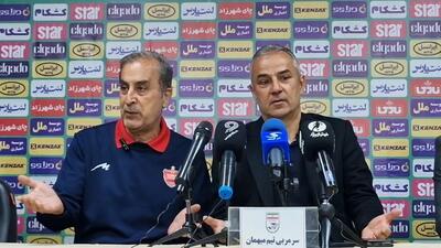 کنفرانس جنجالی کارتال و واکنش به دست ندادن با رحمتی پس از شکست پرسپولیس مقابل شمس اذر