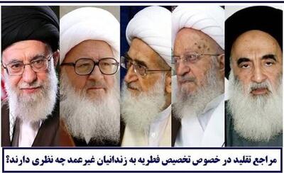 فطریه خود را به زندانیان غیرعمد اختصاص دهیم