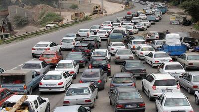ترافیک در محور چالوس سنگین شد