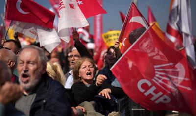 مخالفان اردوغان در حمایت از شهردار استانبول به خیابان‌ها آمدند