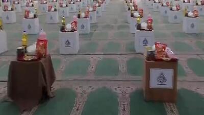 توزیع ۱۰۰ بسته معیشتی بین نیازمندان مراغه‌ای