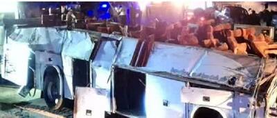 افزایش تلفات حادثه واژگونی اتوبوس در کرمان