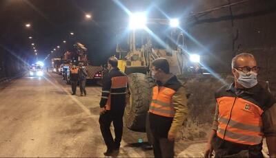 تردد در تونل جاده اردبیل - سرچم برقرار شد