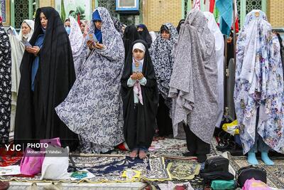 نماز عید فطر در امامزادگان سید جعفر و حمیده خاتون باغ فیض