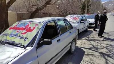 یک خودرو با راننده ده ساله‌اش  توسط پلیس متوقف شد!