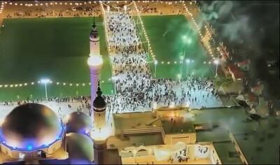 جشن عید فطر در شهر حمص سوریه (فیلم)