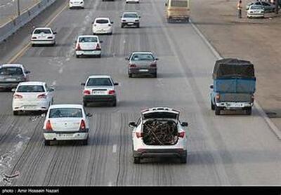 این عکس موج بازگشت مسافران نوروزی را نشان می‌دهد
