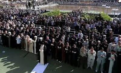 استایل جالب یکی از نمازگزاران امروز در مصلی تهران