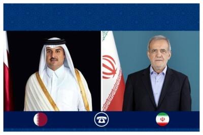 ابراز امیدواری پزشکیان برای ملاقات حضوری با امیر قطر