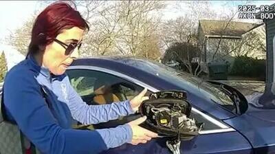 فیلم جنجالی بازداشت خانم شهردار به دلیل رانندگی در حالت مستی!