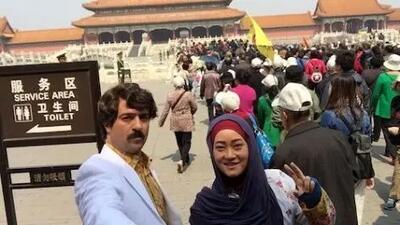 وقتی دیوار چین لوکیشن عکاسی هنرمندان ایرانی شد/ از نقی پایتخت تا ماهور الوند!