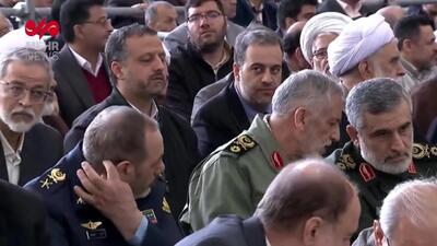 ببینید| حضور مقامات کشوری در صف نماز عید فطر مصلی تهران