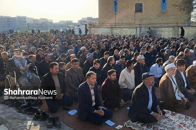 (تصاویر) نماز عید فطر مهاجران افغانستانی در محله گلشهر مشهد