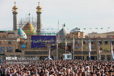 نماز عید سعید فطر در حرم حضرت عبدالعظیم حسنی (ع)