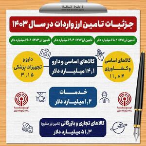 جزئیات تامین ارز واردات در سال ۱۴۰۳