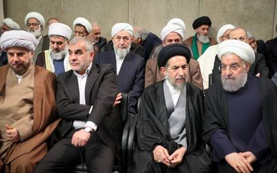 عکس امروز احمدی‌نژاد و روحانی در بیت رهبری