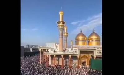 فیلم/ اقامه نماز عید فطر در کاظمین