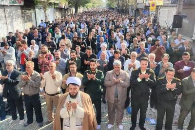 تاکید بر وحدت اسلامی در خطبه‌های نماز عید فطر خیرآباد