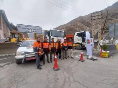 استقرار راهداران البرزی درمحورکرج -کندوان جهت خدمت رسانی