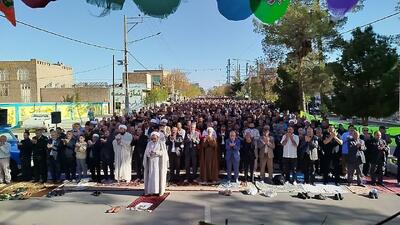 اقامه باشکوه نماز عید سعید فطر در بردسکن 