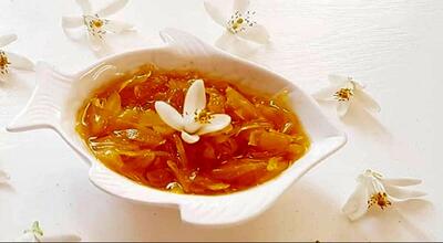 طرز تهیه مربای بهار نارنج خانگی معطر به روش بازاری + راز شفافیت و روش از بین بردن تلخی بهار نارنج