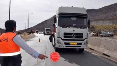 تردد کامیون‌ها در دو جاده قزوین ممنوع شد