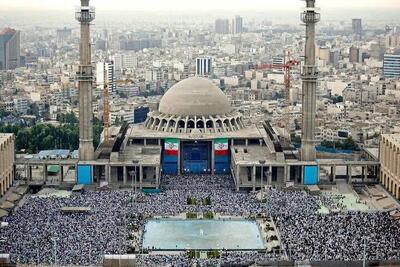 گزارش لحظه به لحظه نماز عید فطر تهران+فیلم