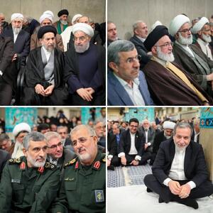 عکس: احمدی‌نژاد، روحانی و عراقچی در دیدار فطرانه
