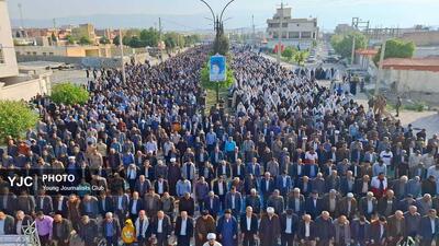 اقامه نماز باشکوه عید سعید فطر دهدشت + فیلم