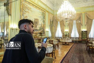 گردشگران نوروزی در کاخ سعدآباد