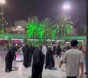 باران زیبا در بین الحرمین