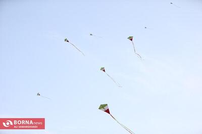 پرواز بادبادکها در آسمان منطقه آزاد انزلی