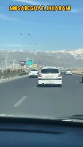 عاقبت لایی کشیدن در اتوبان + فیلم