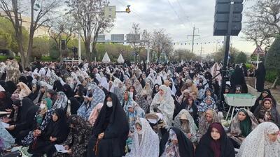 مراسم عید فطر در قزوین + عکس
